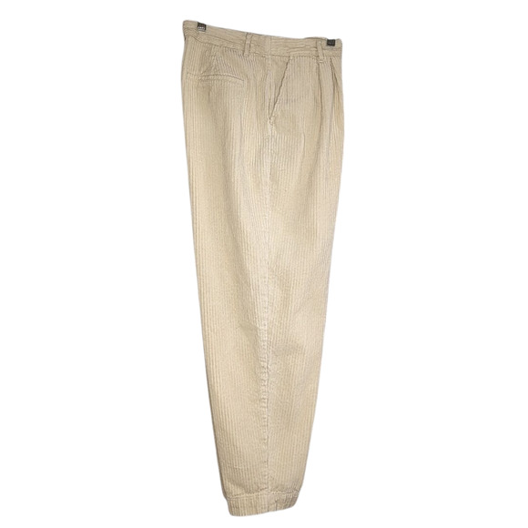 Rowing Blazers for Target cream corduroy trouser pants with pleated front size 8 - Picture 3 of 10